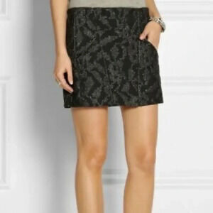 Maje Mini Skirt embroidery detailing